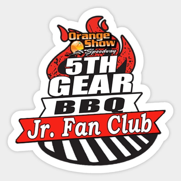 OSS 5th Gear BBQ Jr. Fan Club Sticker by Orange Show Speedway